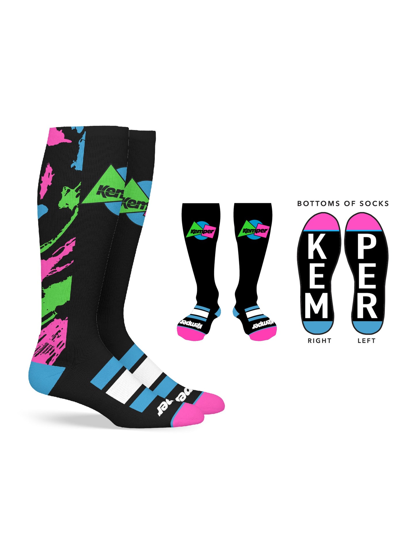 Kemper Snowboards Rampage Knee Snowboard Sock