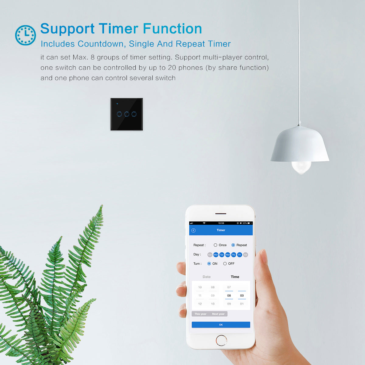 86 Type Smart Home Touch Switch EU Standard