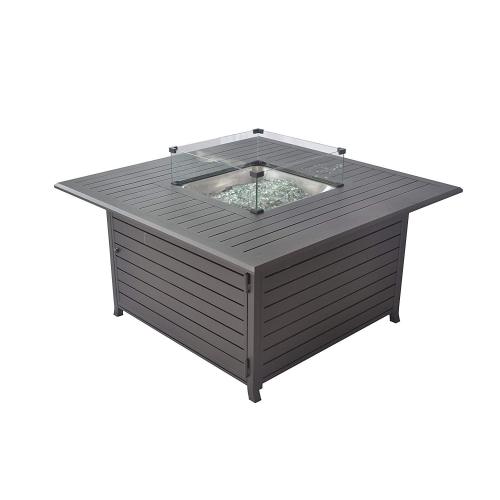 45 Inch Square Propane Gas Fire Pit Table