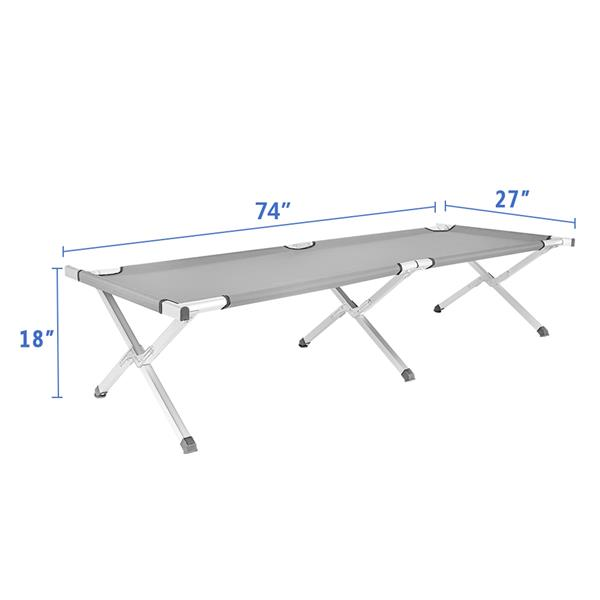 Portable Camping Mat Folding Camping Cot Bed with Carrying Bag