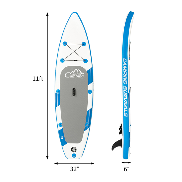 11 Feet Paddle Board Inflatable Surfboard