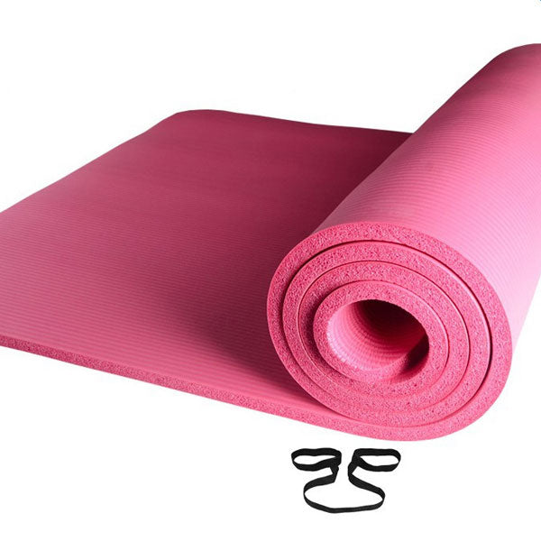 183x61x1cm Thick NBR Pure Color Anti-skid Yoga Mat