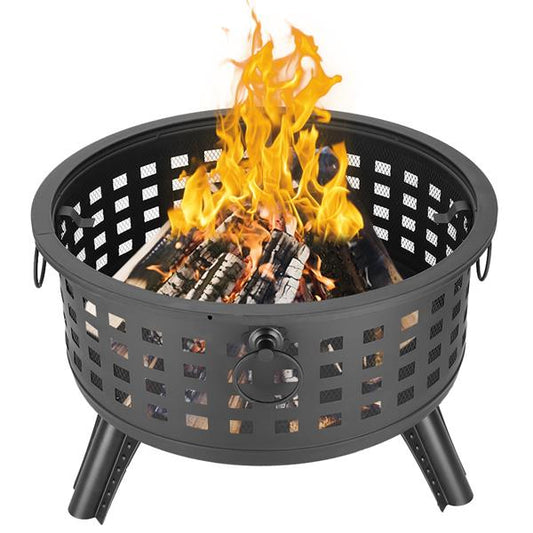 26” Round Lattice Fire Bowl