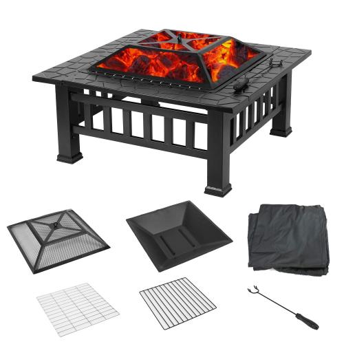 Upland Charcoal Fire Pit Ice Pit Outdoor Fire Pit with Cover