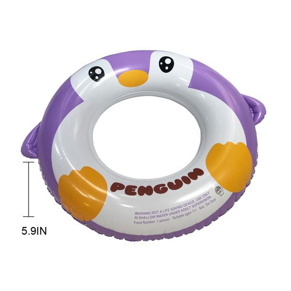 Inflatable Pool Tube for Kids 3 Packs Penguin Swim Ring Pool Floats