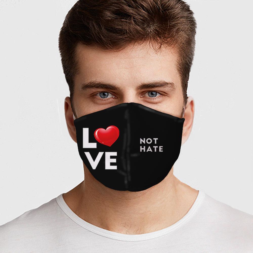 Love Not Hate Face Cover