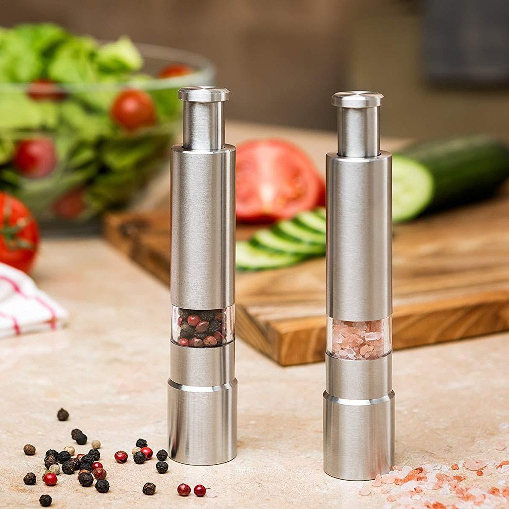 Premium Stainless Steel Salt/Pepper/Spice Grinder (1 piece)