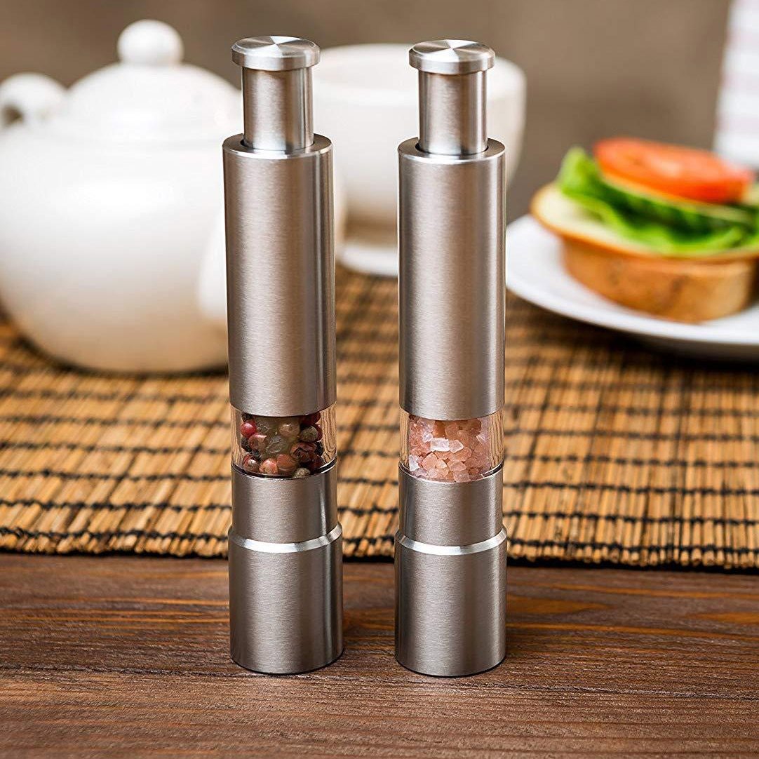 Premium Stainless Steel Salt/Pepper/Spice Grinder (1 piece)