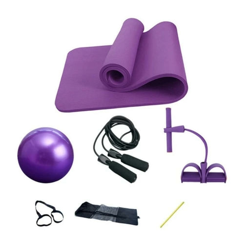 Yoga Pilates Bar Stick Exerciser Pull Rope Gym Workout Pilates