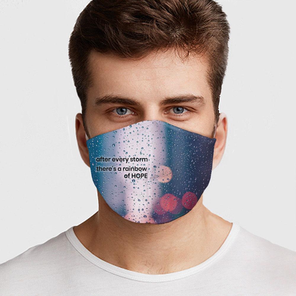 Rainbow of Hope Face Cover